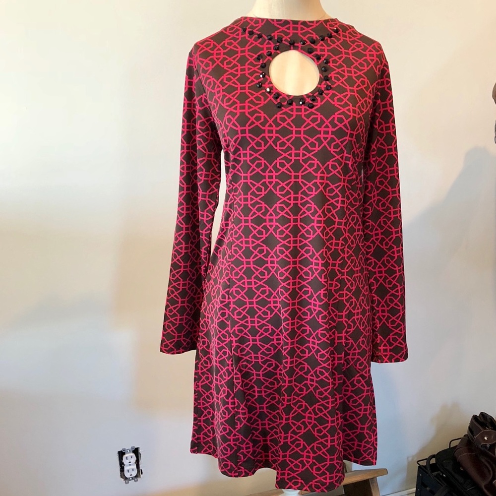TRACY NEGOSHIAN Geometric Print Dress - Picture 4 of 8
